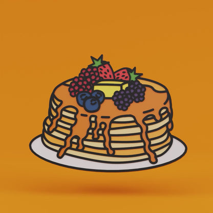 Pancakes Enamel Pin