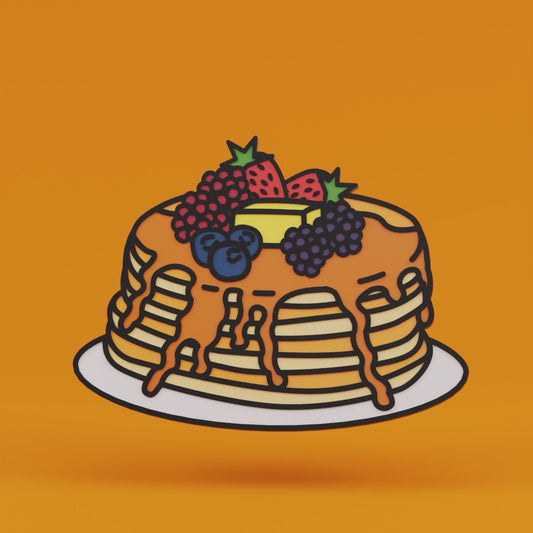 Pancakes Enamel Pin